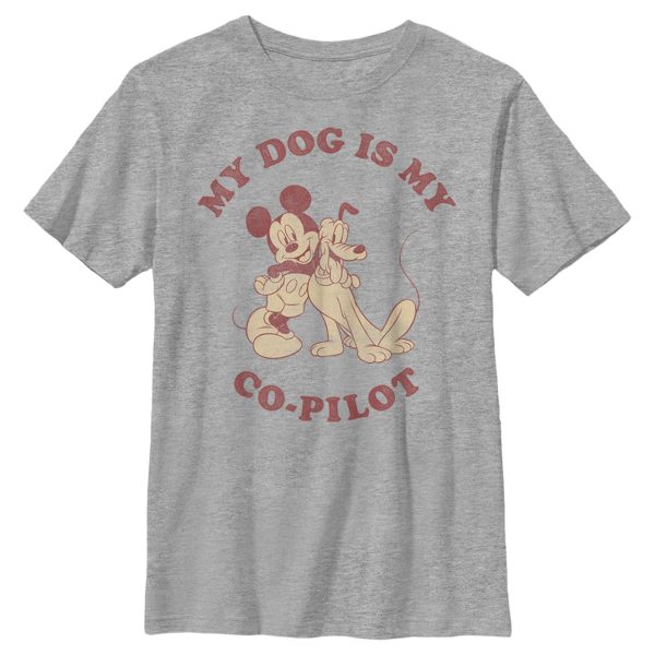 Boy’s Mickey & Friends Mickey and Goofy My Dog is my Co-Pilot T-Shirt