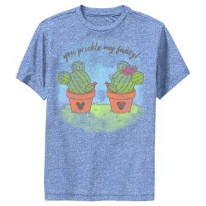 Boy’s Mickey & Friends Mickey and Minne You Prickle My Fancy Cactus Silhouettes Performance Tee