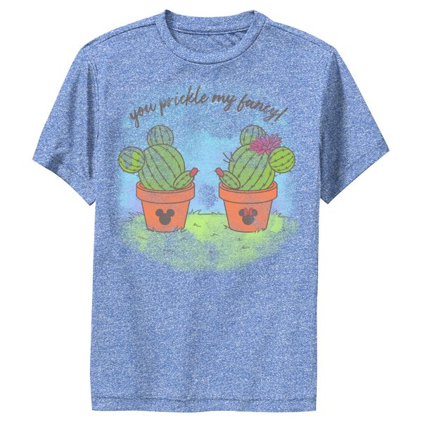 Boy’s Mickey & Friends Mickey and Minne You Prickle My Fancy Cactus Silhouettes Performance Tee