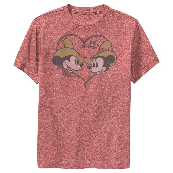 Boy’s Mickey & Friends Mickey and Minnie Retro Cowboys Performance Tee