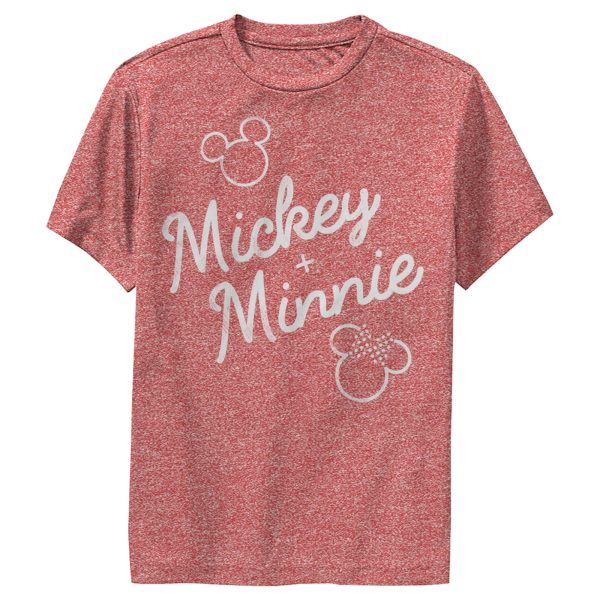 Boy’s Mickey & Friends Mickey and Minnie Retro Signatures Performance Tee