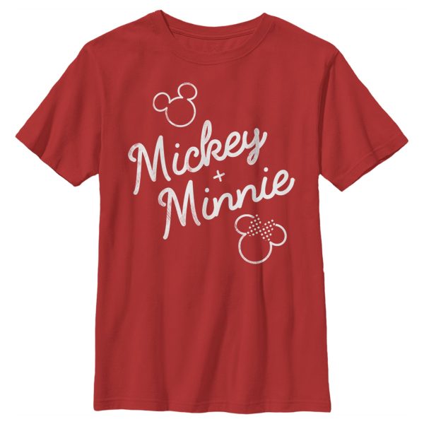 Boy’s Mickey & Friends Mickey and Minnie Retro Signatures T-Shirt