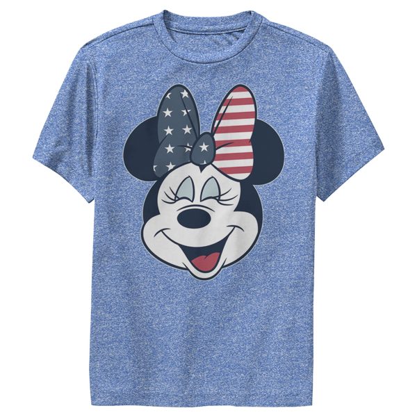 Boy’s Mickey & Friends Minnie Mouse American Bow Performance Tee