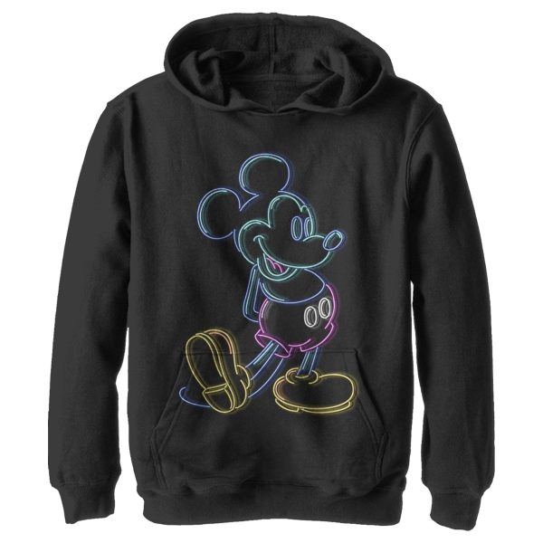 Boy’s Mickey & Friends Neon Mickey Pull Over Hoodie