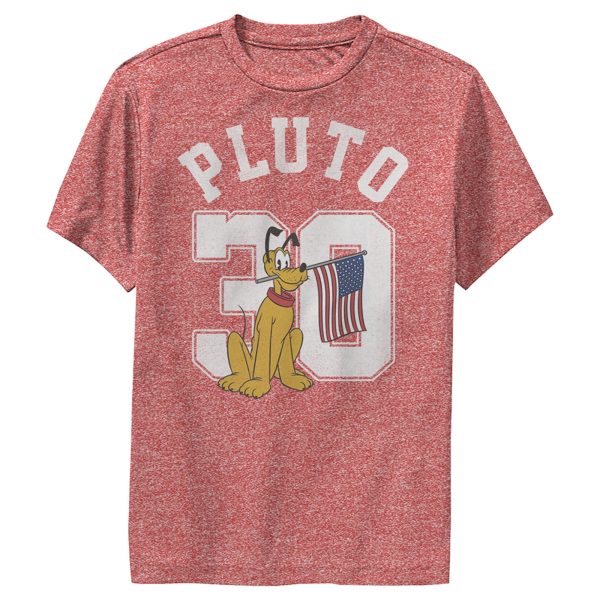 Boy’s Mickey & Friends Pluto 30 American Flag Performance Tee