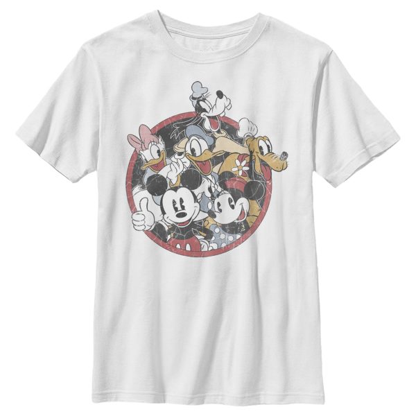 Boy’s Mickey & Friends Retro Group Shot T-Shirt