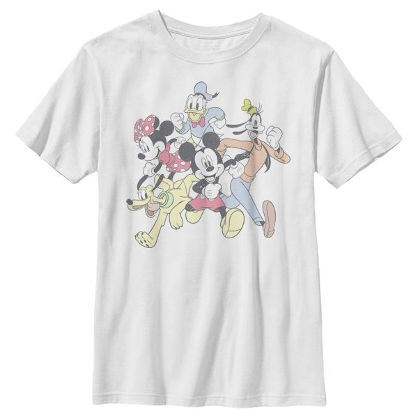 Boy’s Mickey & Friends Running Group Shot T-Shirt