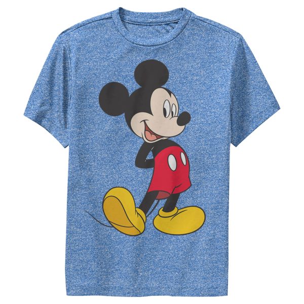 Boy’s Mickey & Friends Smiling Mickey Mouse Portrait Performance Tee