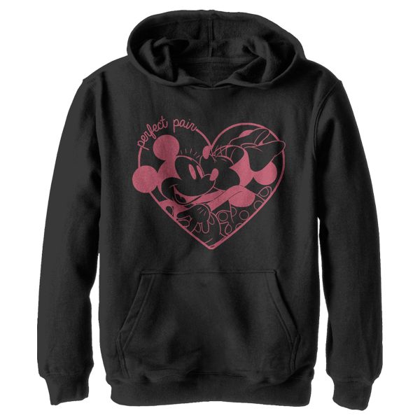 Boy’s Mickey & Friends The Perfect Pair Heart Pull Over Hoodie