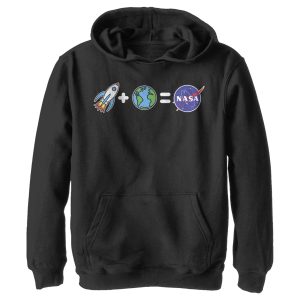 Boy’s NASA Emoji Space Equation Pull Over Hoodie