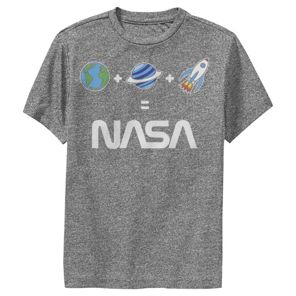 Boy’s NASA Emoji Space Logo Equation Performance Tee