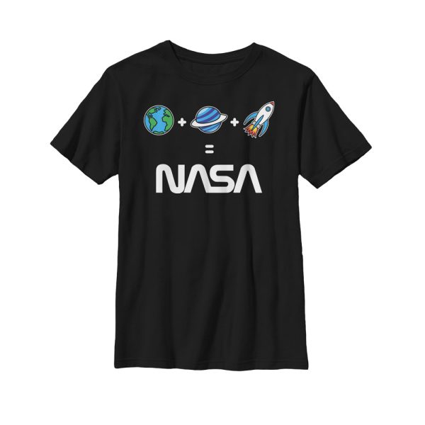 Boy’s NASA Emoji Space Logo Equation T-Shirt