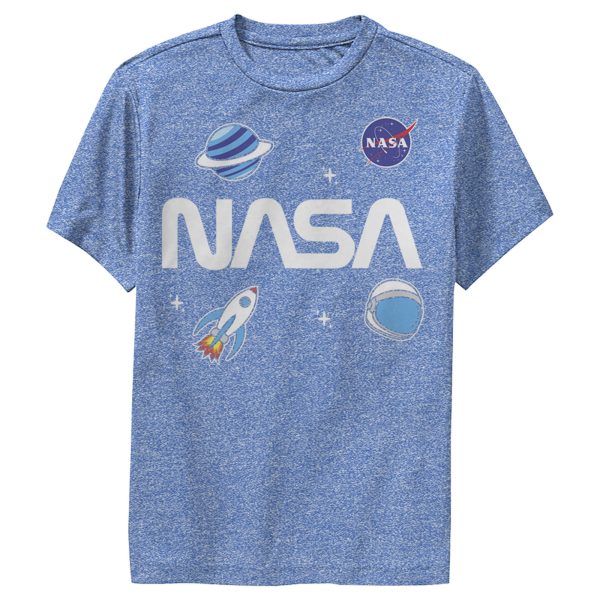 Boy’s NASA Logo Space Emoji Performance Tee