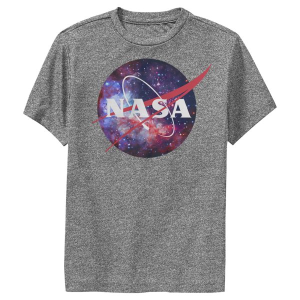 Boy’s NASA Mix Galaxy Style Logo Performance Tee