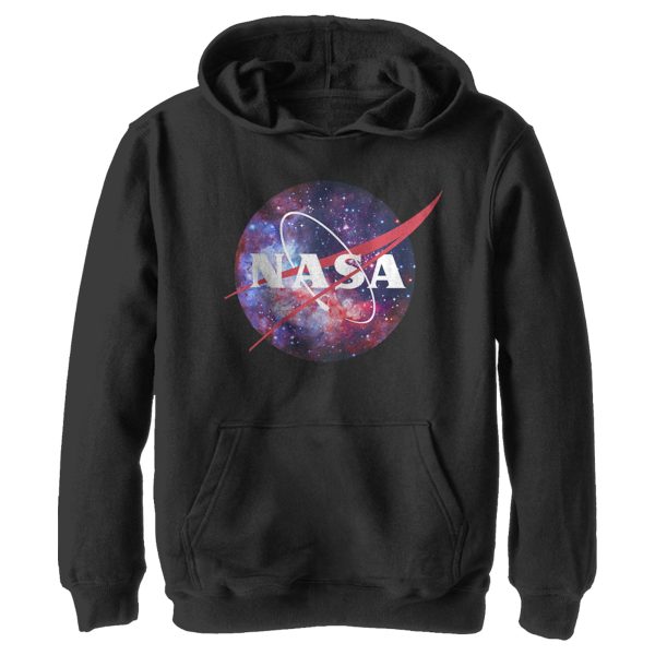 Boy’s NASA Mix Galaxy Style Logo Pull Over Hoodie