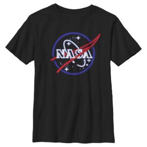 Boy’s NASA Neon Sign Classic Logo T-Shirt