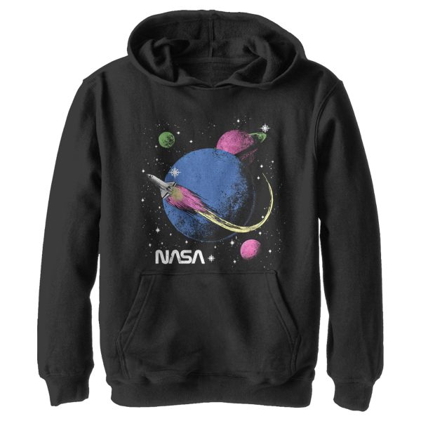 Boy’s NASA Retro Rocket Journey Pull Over Hoodie