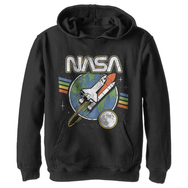 Boy’s NASA Retro Rocket Launch Pull Over Hoodie