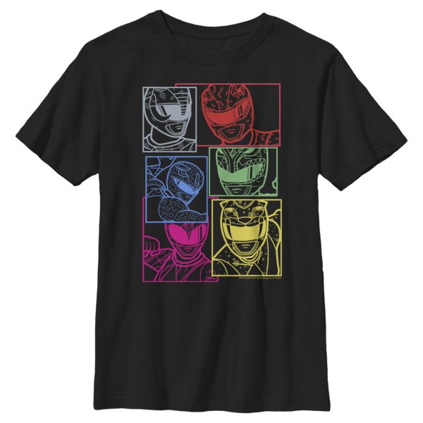 Boy’s Power Rangers Beast Morpher Neon Panels T-Shirt