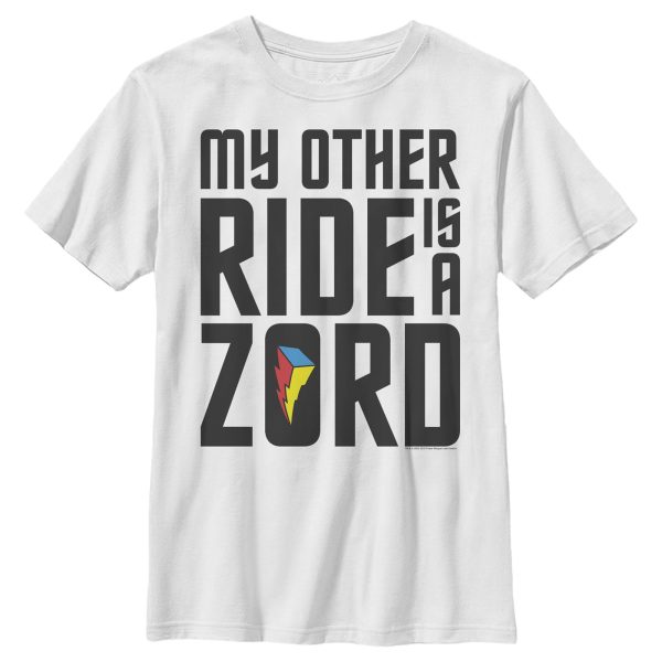 Boy’s Power Rangers Other Ride is a Zord T-Shirt