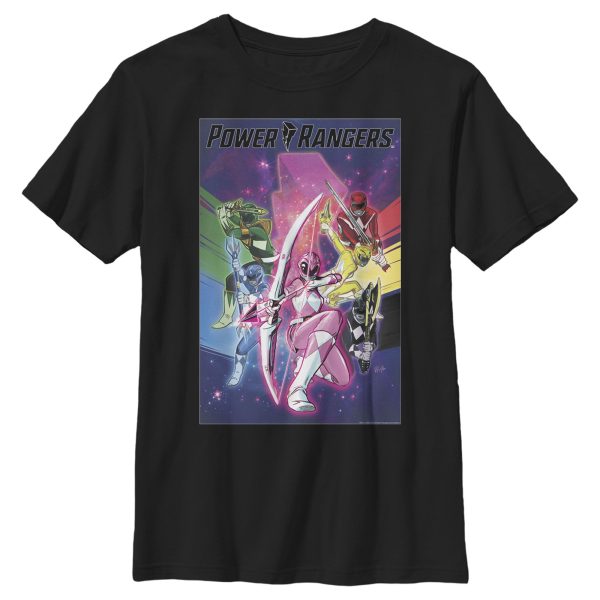 Boy’s Power Rangers Rainbow Poster T-Shirt