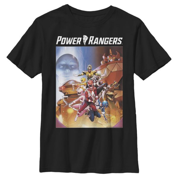 Boy’s Power Rangers Team Collage Poster T-Shirt