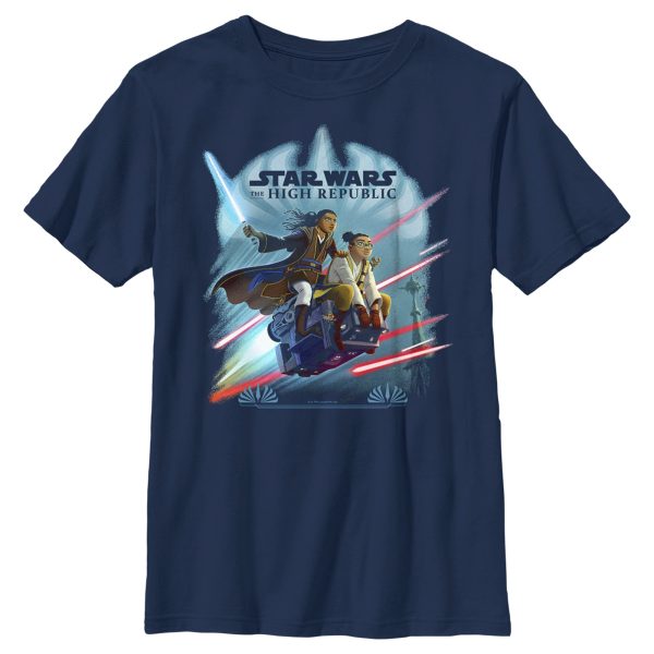 Boy’s Star Wars The High Republic Race to Crashpoint Tower T-Shirt