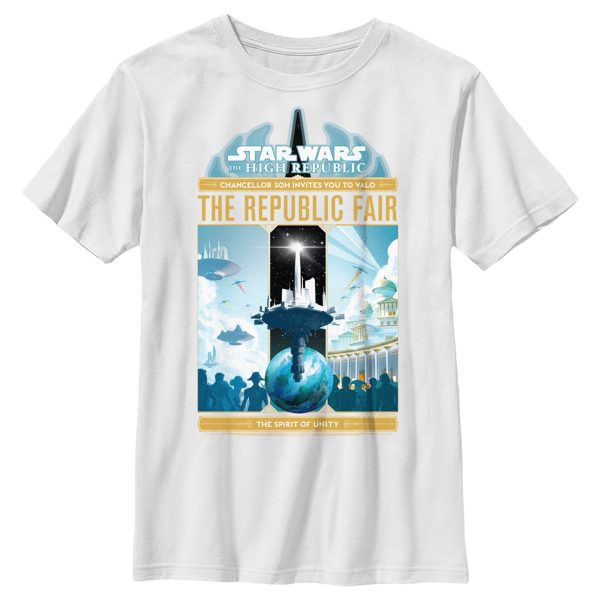 Boy’s Star Wars The High Republic The Republic Fair Flyer T-Shirt