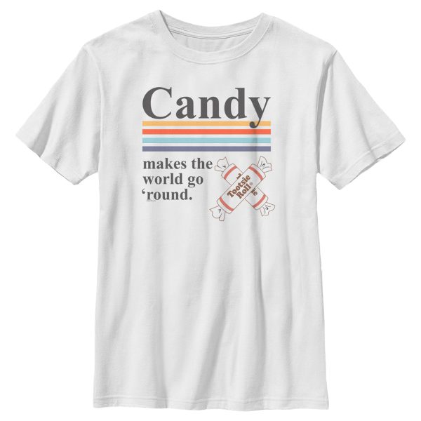 Boy’s Tootsie Roll Candy Makes the World Go Round T-Shirt