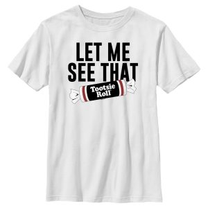 Boy’s Tootsie Roll Let Me See That Slogan T-Shirt