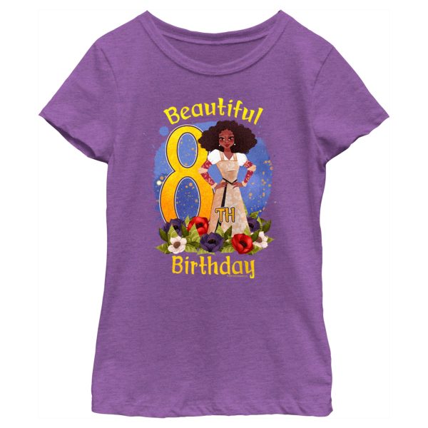 Girl’s Anboran Beautiful 8th Birthday T-Shirt