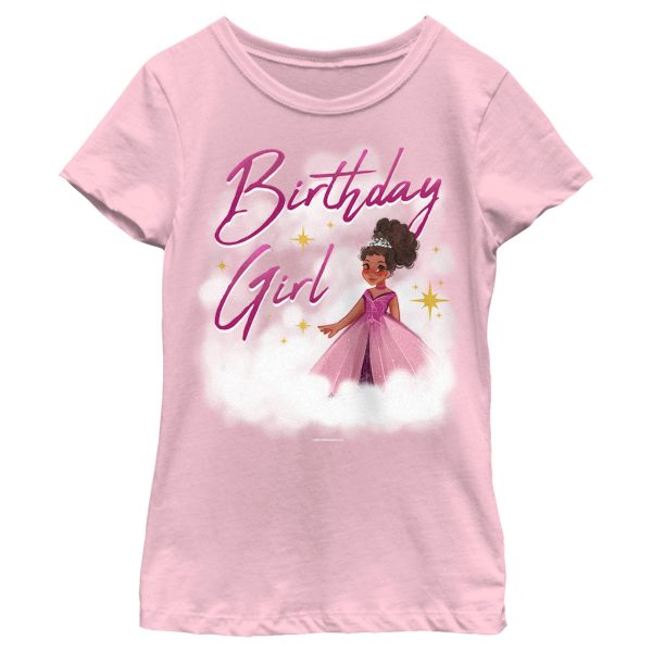 Girl’s Anboran Chandeleia Birthday Girl Clouds T-Shirt