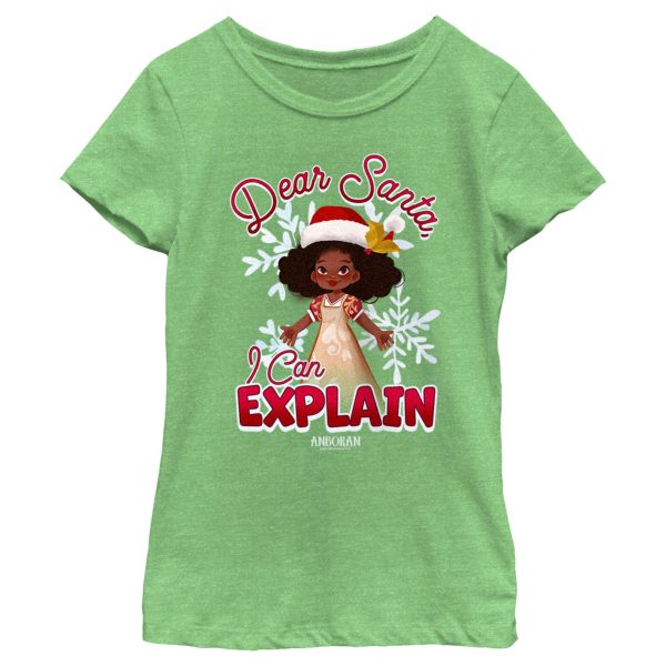 Girl’s Anboran Christmas Beautiful Dear Santa I Can Explain T-Shirt