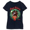 Girl’s Anboran Happy Holidays Group Wreath T-Shirt