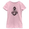 Girl’s Cap’n Crunch Black and White Anchor Logo T-Shirt