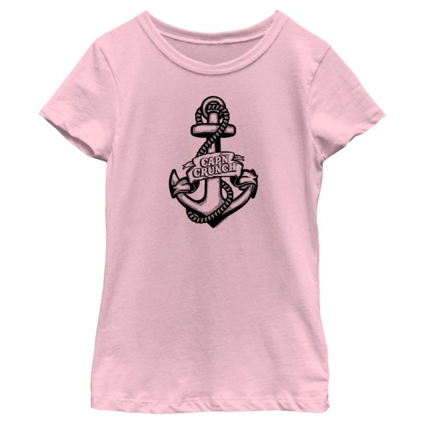 Girl’s Cap’n Crunch Black and White Anchor Logo T-Shirt