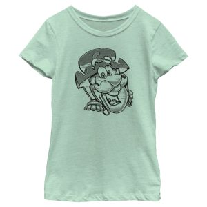 Girl’s Cap’n Crunch Black and White Sketch T-Shirt