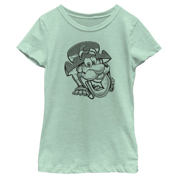 Girl’s Cap’n Crunch Black and White Sketch T-Shirt