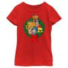 Girl’s Cap’n Crunch Christmas Crew Wreath T-Shirt