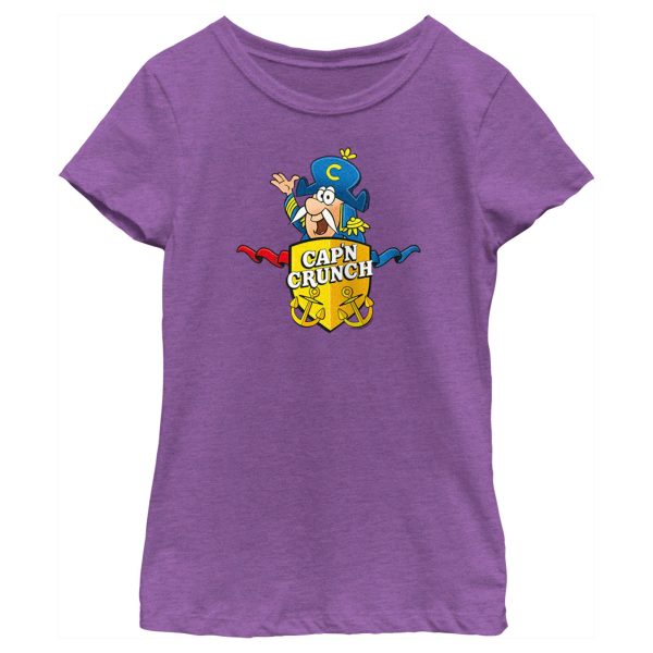 Girl’s Cap’n Crunch Gold Crest Portrait T-Shirt