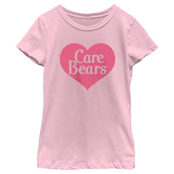 Girl’s Care Bears Pink Classic Heart Logo T-Shirt