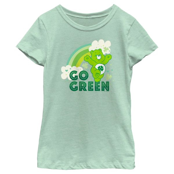 Girl’s Care Bears St. Patrick’s Day Good Luck Bear Go Green T-Shirt