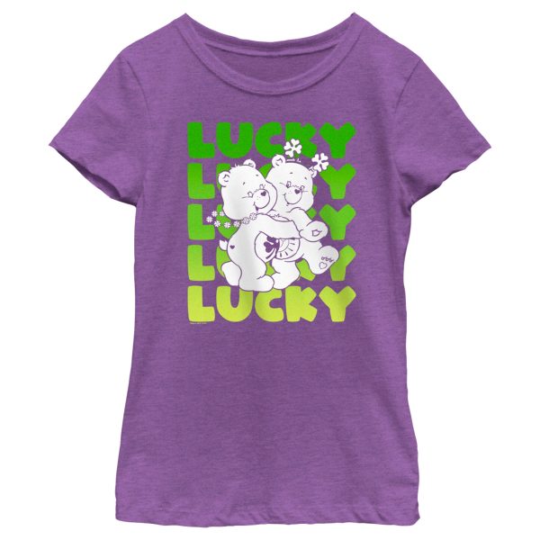 Girl’s Care Bears St. Patrick’s Day Good Luck Bear and Funshine Bear Lucky T-Shirt