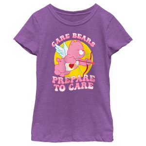 Girl’s Care Bears Valentine’s Day Love-a-Lot Bear Prepare to Care T-Shirt
