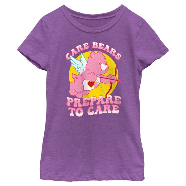 Girl’s Care Bears Valentine’s Day Love-a-Lot Bear Prepare to Care T-Shirt