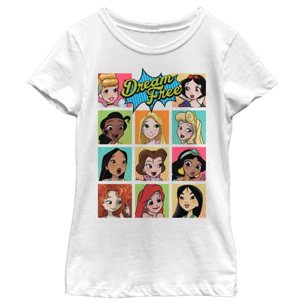 Girl’s Disney Dream Free Squares T-Shirt