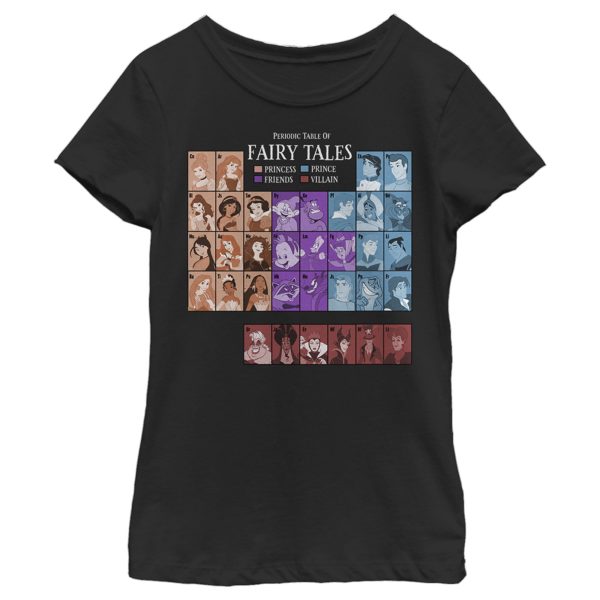 Girl’s Disney Princess Periodic Table T-Shirt