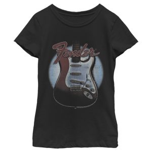 Girl’s Fender Guitar Spotlight Logo T-Shirt
