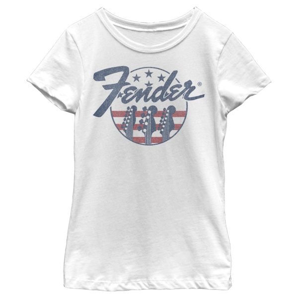 Girl’s Fender Stars and Stripes Logo T-Shirt