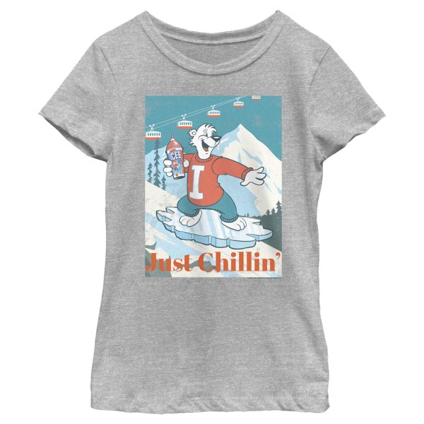 Girl’s ICEE Bear Just Chillin’ while Iceboarding T-Shirt